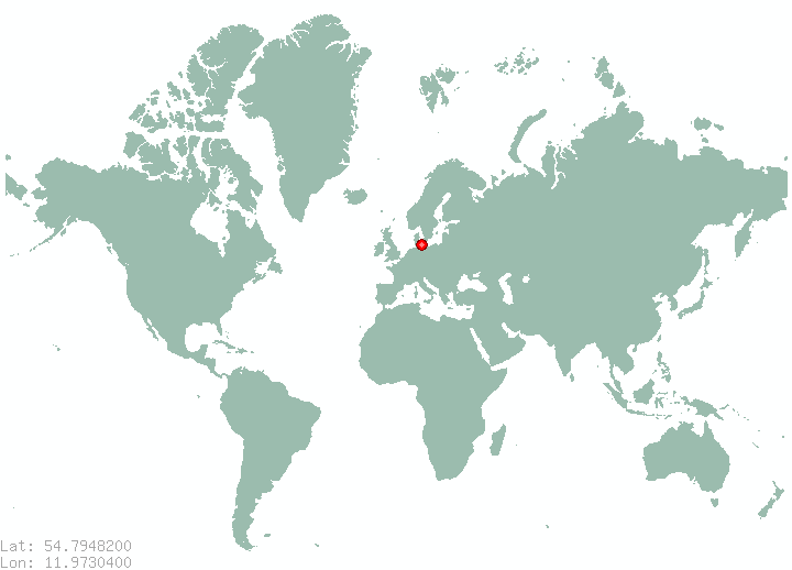 Maderne in world map